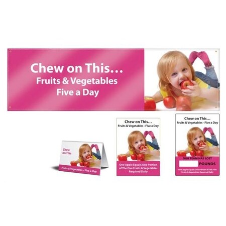 Accuform WORKHEALTHY MOTIVATIONAL SETS CHEW MSK468 MSK468